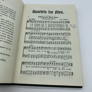 Quartette für Männer 1926 Vintage Gospel Spirituals Musik Kirche Gesangbuch F1 - Bild 1 von 20