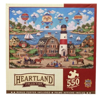 Balloons Over The Bay 550 Piece Puzzle Heartland Collection Bonnie White     PS3 - Image 1 of 4
