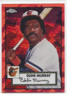 (0083) EDDIE MURRAY #/100 2021 TOPPS CHROME PLATINUM RED ATOMIC REFRACTOR #503 - Picture 1 of 4
