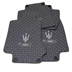 Luxury Leather Floor Mats for Maserati Ghibli 2014 Custom Fit Interior Set - Picture 1 of 12