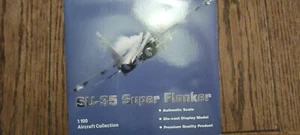 RARE,NMIB, DIECAST SU-35 SUPER FLANKER W DISPLAY STAND.RED,WHITE,AND BLUE COLOR. - Picture 1 of 13