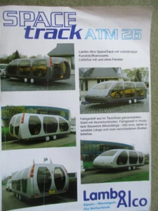 Lambo Alco Space track ATM 26 Anhänger für sportwagen Prospetkblatt Deutsch - Bild 1 von 1