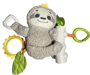 Fisher Price Sloth Slow Much Fun Stroller Hanging Vibrating Toy Works - Picture 1 of 8