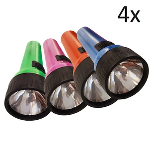 4 x TORCHES camping flash light hiking torch caravan motorhome - Picture 1 of 5