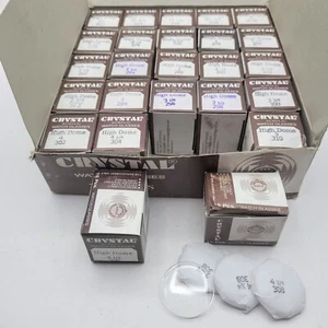 Acryl Uhrenkristalle niedrige & hohe Kuppel - Größe wählbar 26,2 mm - 41 mm - 1 Kristall - Bild 1 von 8