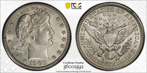 1900 Barber Silver Quarter 25C PCGS MS62 #1592 - Picture 1 of 5