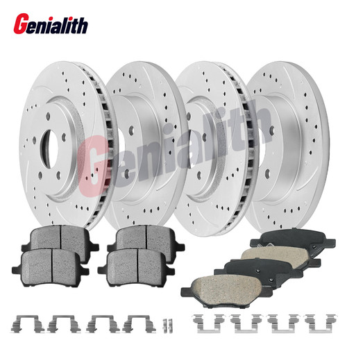 For Chevy Cobalt Malibu Pontiac G5 G6 Saturn Aura Front + Rear Brake