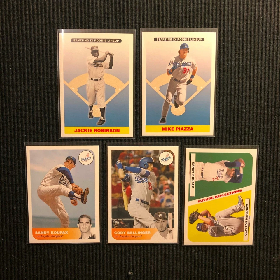 2019 TOPPS REFLECTION LOS ANGELES DODGERS MASTER TEAM SET 5 CARDS  SANDY KOUFAX+ - Image 1 of 1