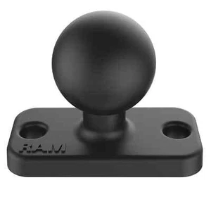 RAM Mount Rectangular 1 x 2 inch Plate with 1 inch Ball RAM-B-202U-12 - Picture 1 of 1