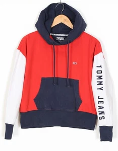 TOMMY HILFIGER JEANS sudadera con capucha de gran tamaño para mujer talla XS ... - Imagen 1 de 6