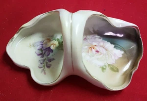 Antique RS Germany Unique Handled Pin/Trinket Dish Basket Design. Floral Pattern - Picture 1 of 7
