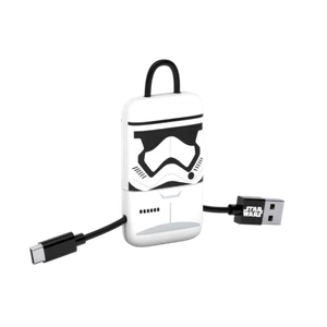 Star Wars TLJ StormTrooper KeyLine Micro USB Cable 22cm - Picture 1 of 2