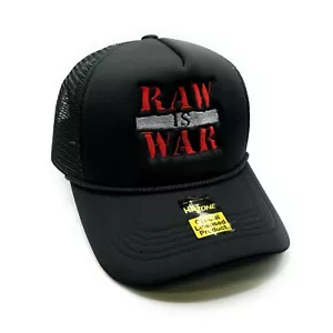 Raw is War Mesh Trucker SnapBack (negro) - Imagen 1 de 2