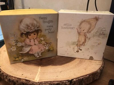 LOT OF 2 SPRINGBOK MINI 70 PC PUZZLES VINTAGE BIG EYE &HELLO PREOWNED BX DAMAGE - Image 1 of 3