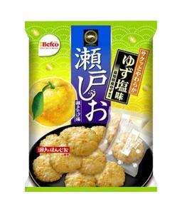 Kuriyama, Seto no Shio, cracker riso croccante, sale yuzu, 88 g in 1 sacchetto - Foto 1 di 1