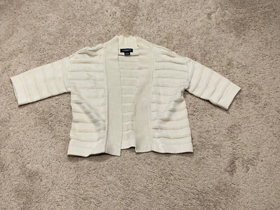 Suéter para mujer Liz Claiborne talla pequeña beige elegante clásico cárdigan suéter Foto 1 de 4