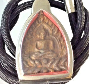 Thai Jaosua LP Boon Coin Pendant WEALTH Amulet Necklace SUCCESS Luck BILLIONAIRE - Picture 1 of 7
