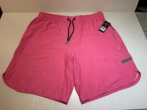 Legends Mens XL Luka 9" Inseam No Liner Hot Pink H Shorts Elastic Waist LGDB034 - Picture 1 of 6