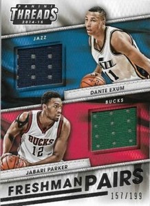 2014-15 PANINI THREADS FRESHMAN PAIRS #5 DANTE EXUM / JABARI PARK 157/199