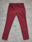 DL1961 Emma Skinny Legging Stretch Comfort Red Denim Jeans Spodnie damskie Rozmiar 26