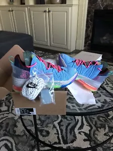 Lebron 18’s The Best 1-9 light blue multicolor DM2813 400 Men’s Size 10 - Picture 1 of 6