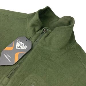 NEW Condor Men’s Tactical 1/2 Zip Military Fleece Pullover Green • XL