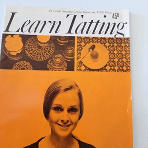 Learn Tatting PB Booklet 1971 Coats Sewing Group Long John Runner Luncheon Set - Picture 1 of 9