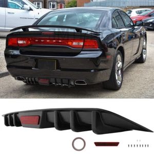 Car Rear Bumper Diffuser Lip Splitter Spoiler Body Kit For Dodge Charger SXT R/T - Picture 1 of 15
