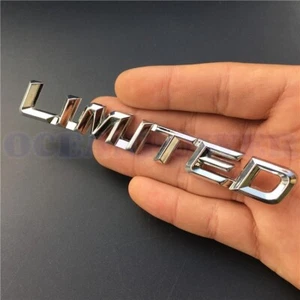Metal Limited Logo Badge Car Trunk Rear Fender Emblem Decal Sticker Trim Chrome - Picture 1 of 7