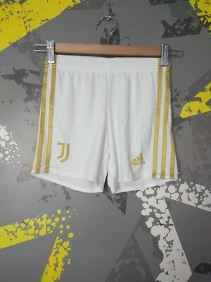 Pantalones Cortos de Fútbol Juventus Home 2020-2021 Oro Blanco Adidas Joven Talla 4-5y ig93 Foto 1 de 4