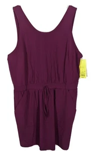 ALL IN MOTION Women's Purple Sleeveless Round neck pocket Dress size L NWT - Picture 1 of 10
