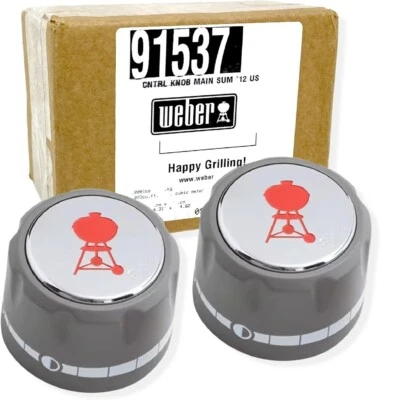 Weber Summit Series Gas Grill Main Burner Gas Control 2 Pack Knob 91537 - Image 1 of 4