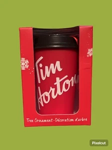Tim Hortons Ornament To Go Takeout Coffee Cup Christmas Tree Decoration - Picture 1 of 1
