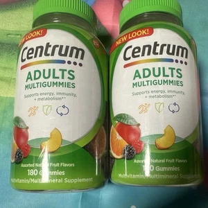 LOT OF 2 Centrum MultiGummies Gummy Multivitamin Adults 180 CT EA Exp 10/26 A3 - Picture 1 of 1
