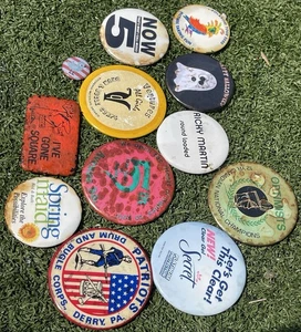 Lot of 13 Vintage Pinback Buttons – Advertising, Drum Corps, Optimists, Springm - Picture 1 of 4