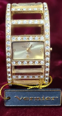 Reloj pulsera Vernier mujer con estrás tono dorado Foto 1 de 4