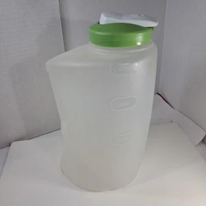 RUBBERMAID MixerMate 1-GALLON 4 QT 3.8L Flip Top Clear PITCHER green Lid ID00 - Picture 1 of 13