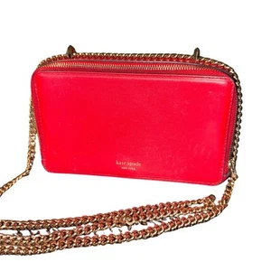 Kate Spade Izzy Small Convertible Crossbody Bag In Red - Picture 1 of 5