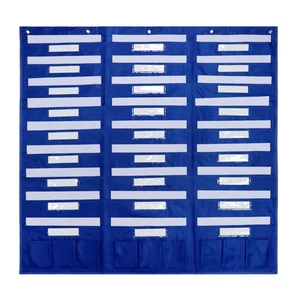 Wall Mount Hanging File Folder Organizer 27 Pockets and 5 Over The Door Hanger - Bild 1 von 7