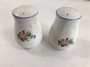  Vintage Salz und Pfefferstreuer Set mit Rosen - Shabby Chic - Bild 1 von 4