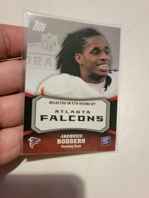 Topps 2011 RR Football Card RC Jacquizz Rodgers Falcons OSU Beavers 169 - Image 1 of 2