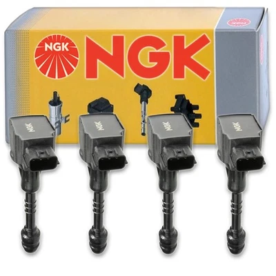 Bobina de encendido NGK de 4 piezas para Nissan Sentra 2002-2006 1,8 L L4 - bujía op Foto 1 de 4