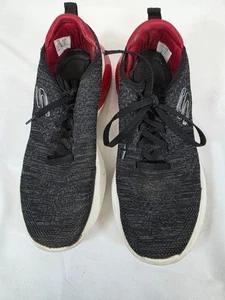 Herren SKECHERS AIR Cushioning Schwarz Rot 10 VEGAN KNIT Laufschuhe 232561 - Bild 1 von 6