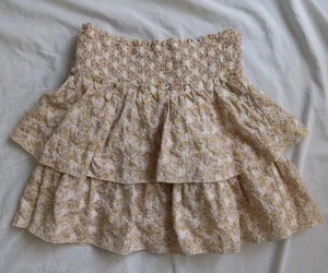 Storia Tiered Skirt Floral Embroidered Cottagecore Coquette Womens Size Small - Picture 1 of 9