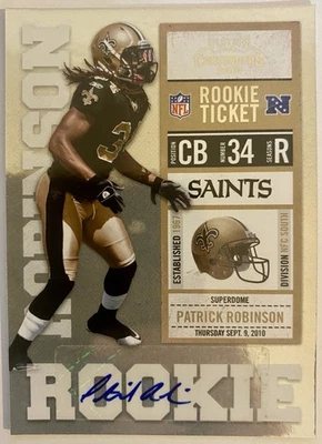 2010 Playoff Contenders - Patrick Robinson #177 (AU, RC) - Image 1 of 2