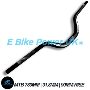 High Rise Handlebar 780mm Wide 90mm Rise 31.8mm Stem EBike Sur Ron Talaria Bars - Picture 1 of 8