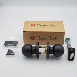Copper Creek Ball Door Knob ~ Passage Function ~ Tuscan Bronze ~ BK2020TB - Picture 1 of 5