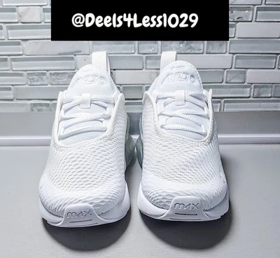 Nike Air Max 270 Niños Talla 11C Blanco Metálico Plateado AO2372-103 Foto 1 de 4
