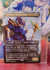 Hashaton, Scarab's Fist - Borderless - Commander: Aetherdrift - Casi Como Nuevo - Imagen 1 de 2