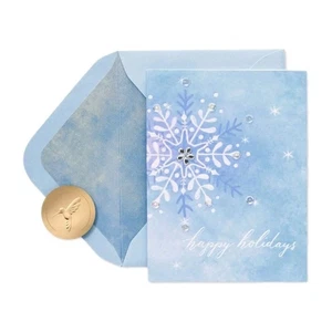 Papyrus Holiday Card Gemmed Snowflake ❄️ - Picture 1 of 5